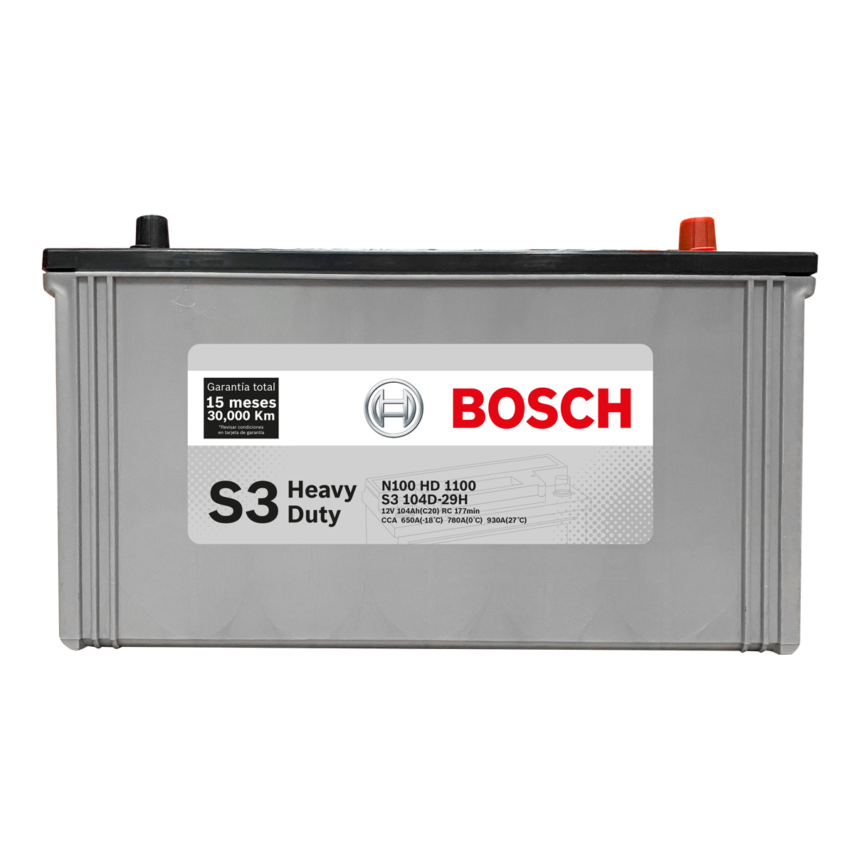 N100 S3 HD1100 BATERIA BOSCH 104Ah 20C